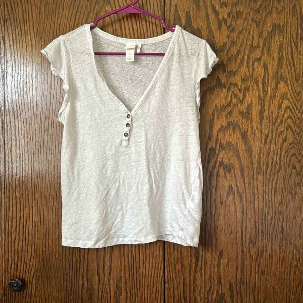 White casual business top size medium